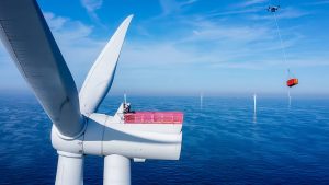Massive Drones Deliver Equipment to Wind Farms Like Aerial Couriers