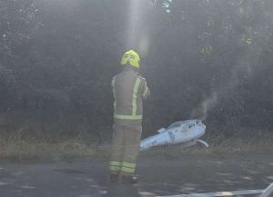 UK Border Surveillance Drone Ignites on M20 in Kent